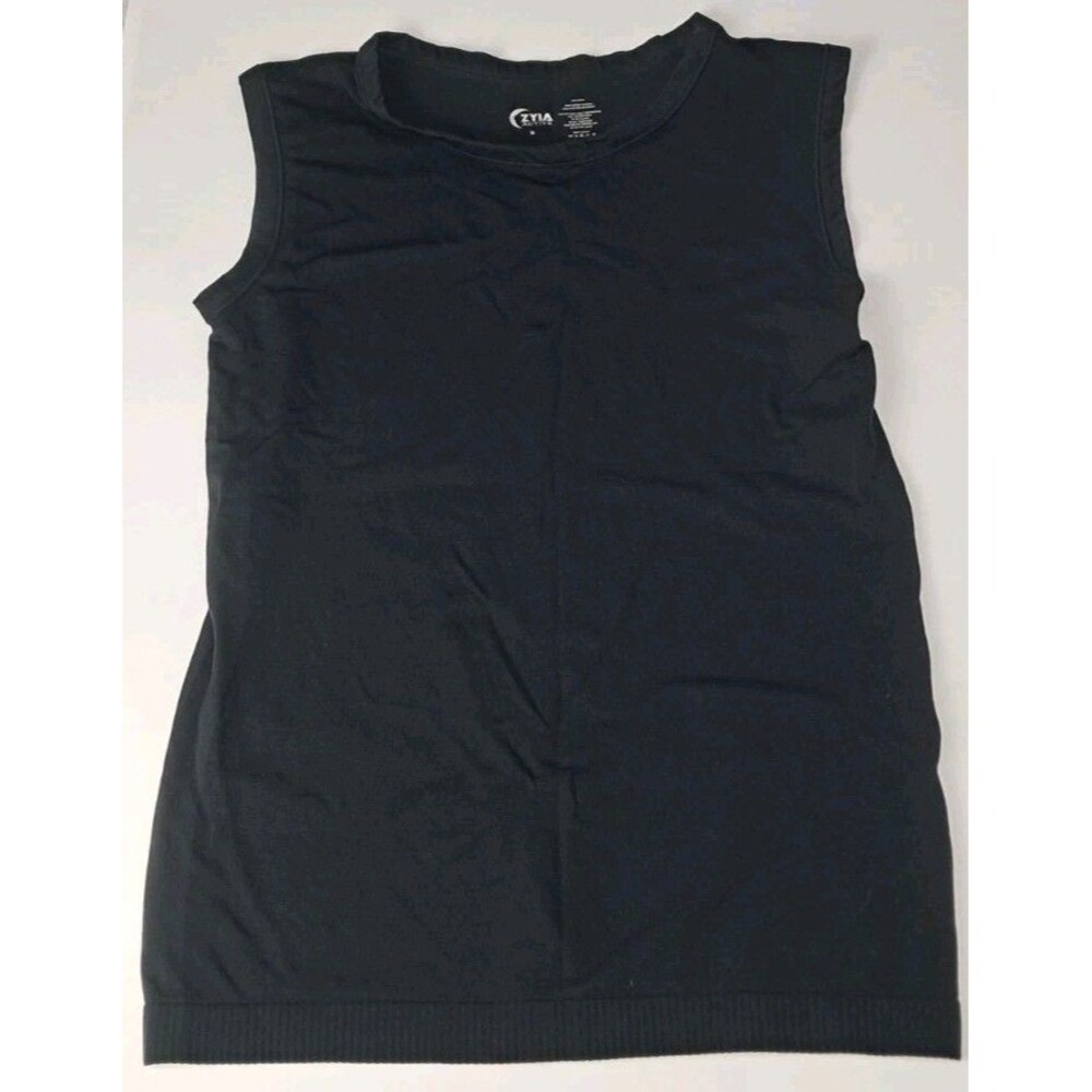 Zyia Active Womens Small Black Athletic Tank Top